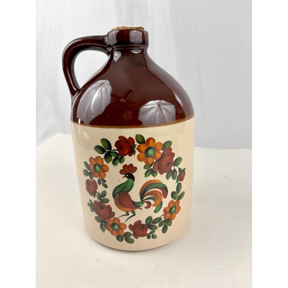 VTG Stoneware Jug Handle - Rooster Design Rustic Farmhouse Decor - Picture 7 of 12